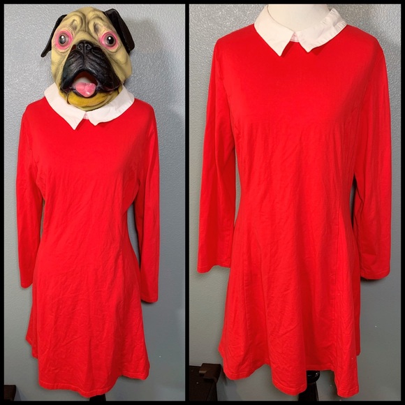 Aphratti Dresses & Skirts - APHRATTI, long sleeved collar dress!!